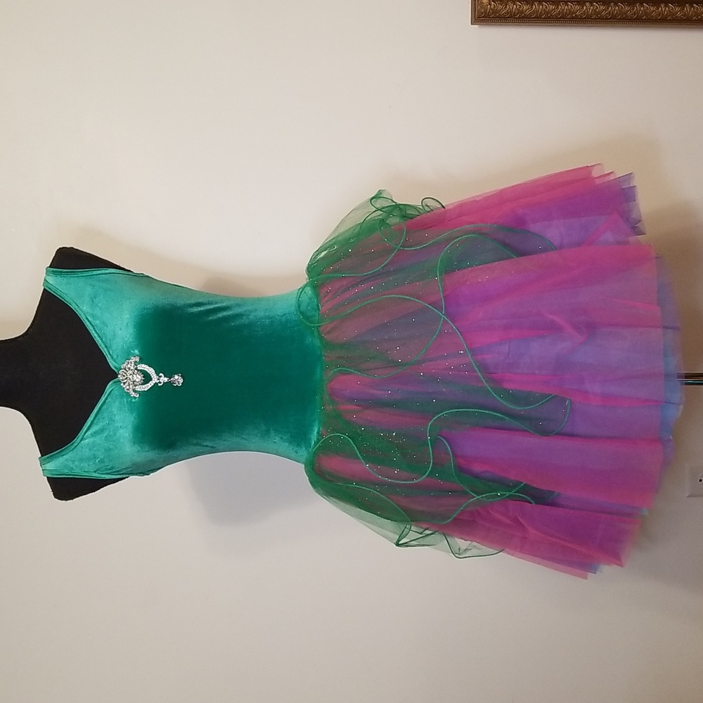 Emerald and Pink Ballet Dance Costume
